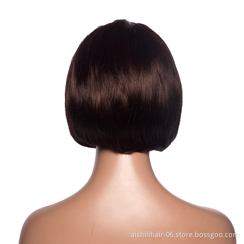 Aishili factory wholesale wig headband short straight bob hair headband wigs for black women